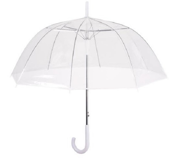 ομπρέλα διάφανη νυφική