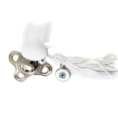 Premium Μπομπονιέρα Βάπτισης Πιπίλα με Μάτι κωδ.GBW12430/N - Image 1