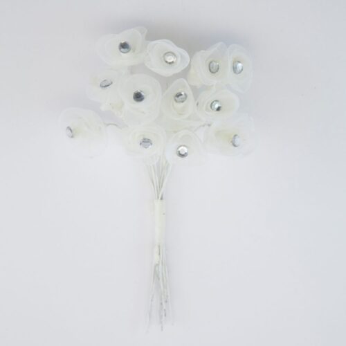 Λουλουδάκι Οργαντίνα με Στρας κωδ.1850 - Image 2