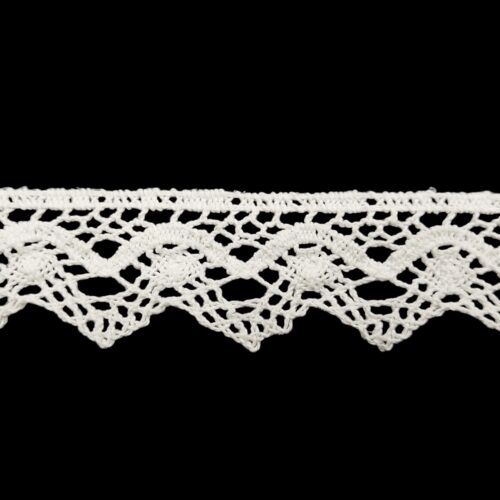 Δαντέλα Βαμβακερή-Κοπανέλι λευκή 3,5εκ. κωδ.1315 - Image 1