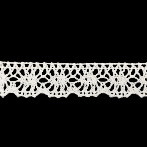 Δαντέλα Βαμβακερή-Κοπανέλι λευκή 2,5εκ. κωδ.4430 - Image 1