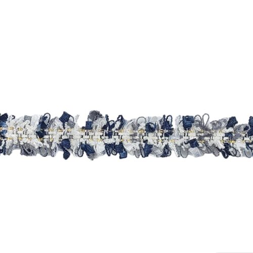 Τρέσα Μπλε με Γκρι και Λευκό κωδ.02021017 - Image 1