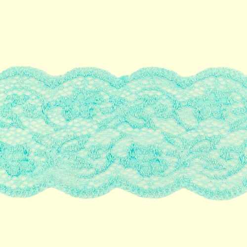 Δαντέλα Ελαστική Τιρκουάζ 6,5εκ. κωδ.AML187 - Image 1