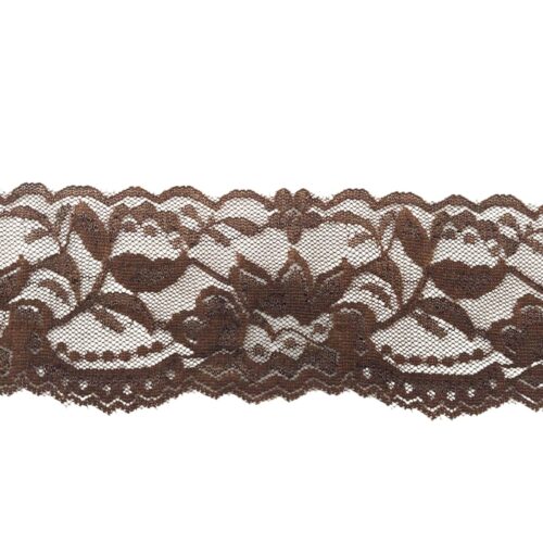 Δαντέλα Ελαστική Καφέ 5,5εκ. κωδ.RS756 - Image 1