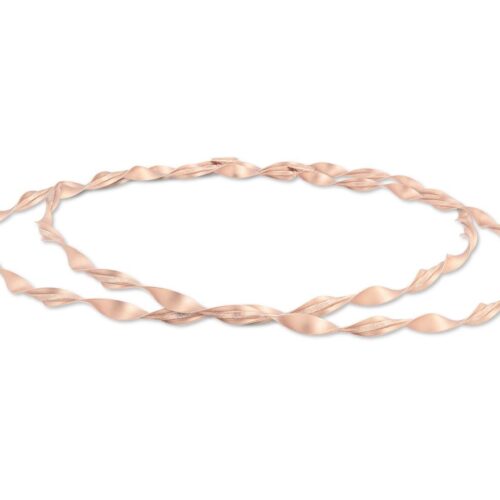 Στέφανα Γάμου Επάργυρα Ροζ Χρυσή Αμμοβολή με Διαμανταριστό κωδ.4706 - Image 1