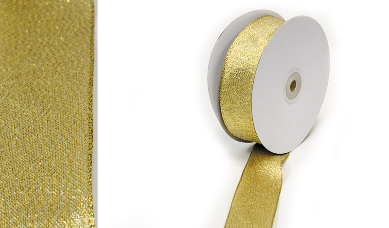 Κορδέλα Χρυσή με Σύρμα 3.8cm κωδ.0501343 - Image 1