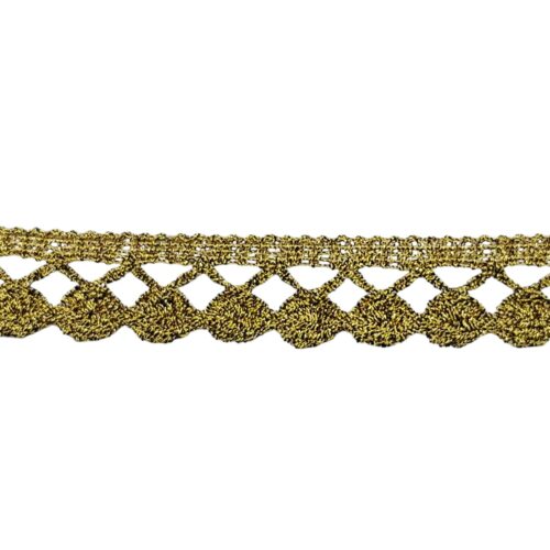 Δαντέλα Χρυσή για εργόχειρο 2εκ. κωδ.30571 - Image 2