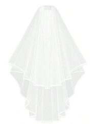 Νυφικό Πέπλο με Χτενάκι