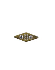 Κουμπί Μεταλλικό Μπρονζέ με Στρας κωδ.79353