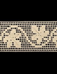 Δαντέλα βαμβακερή-Κοπανέλι ατραντέ Εκρού 6,5εκ. κωδ.1655