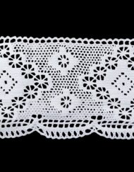 Δαντέλα βαμβακερή-Κοπανέλι Λευκή 10,5εκ. κωδ.ΔΑΝΤ1