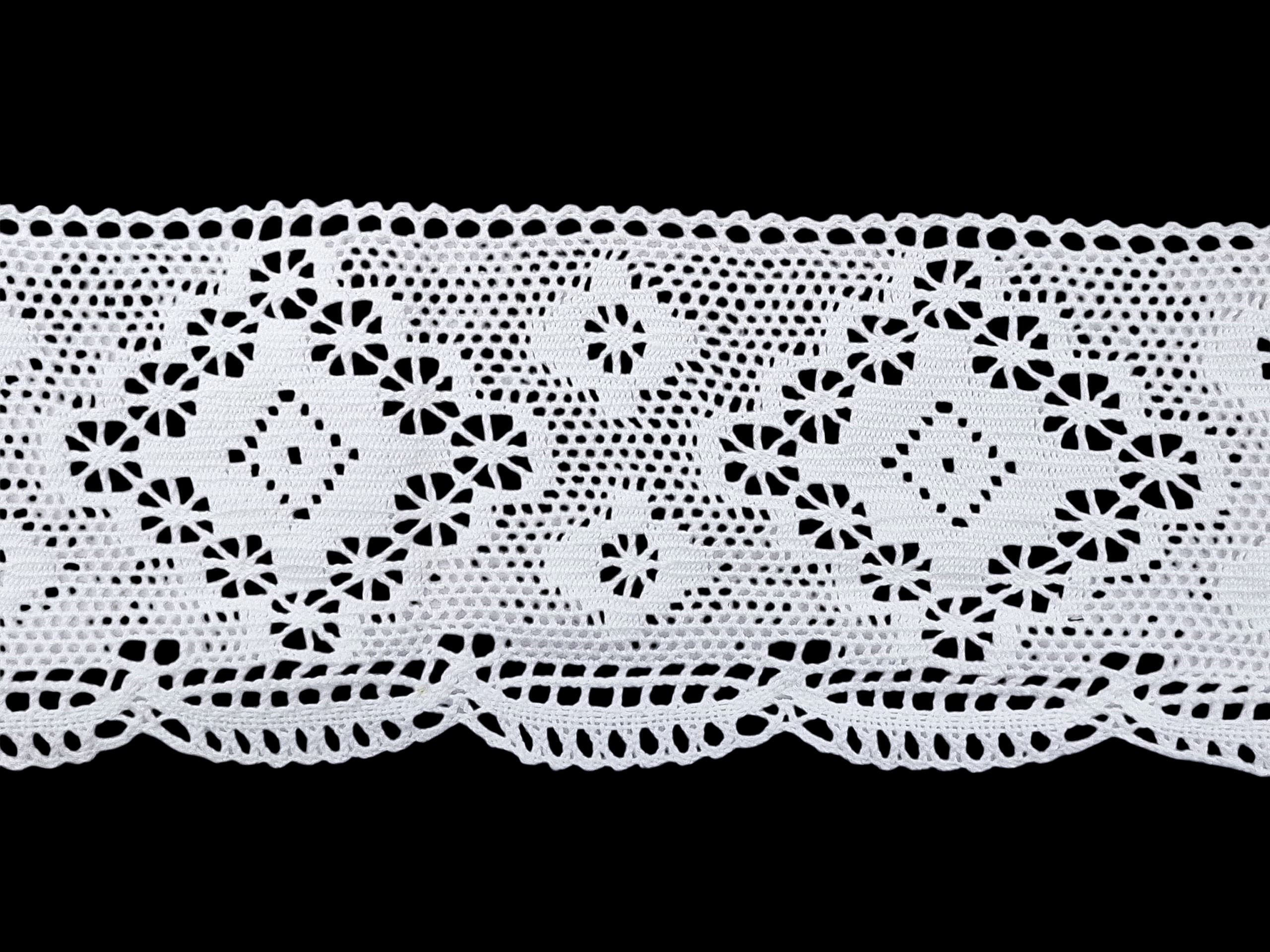 Δαντέλα βαμβακερή-Κοπανέλι Λευκή 10,5εκ. κωδ.ΔΑΝΤ1