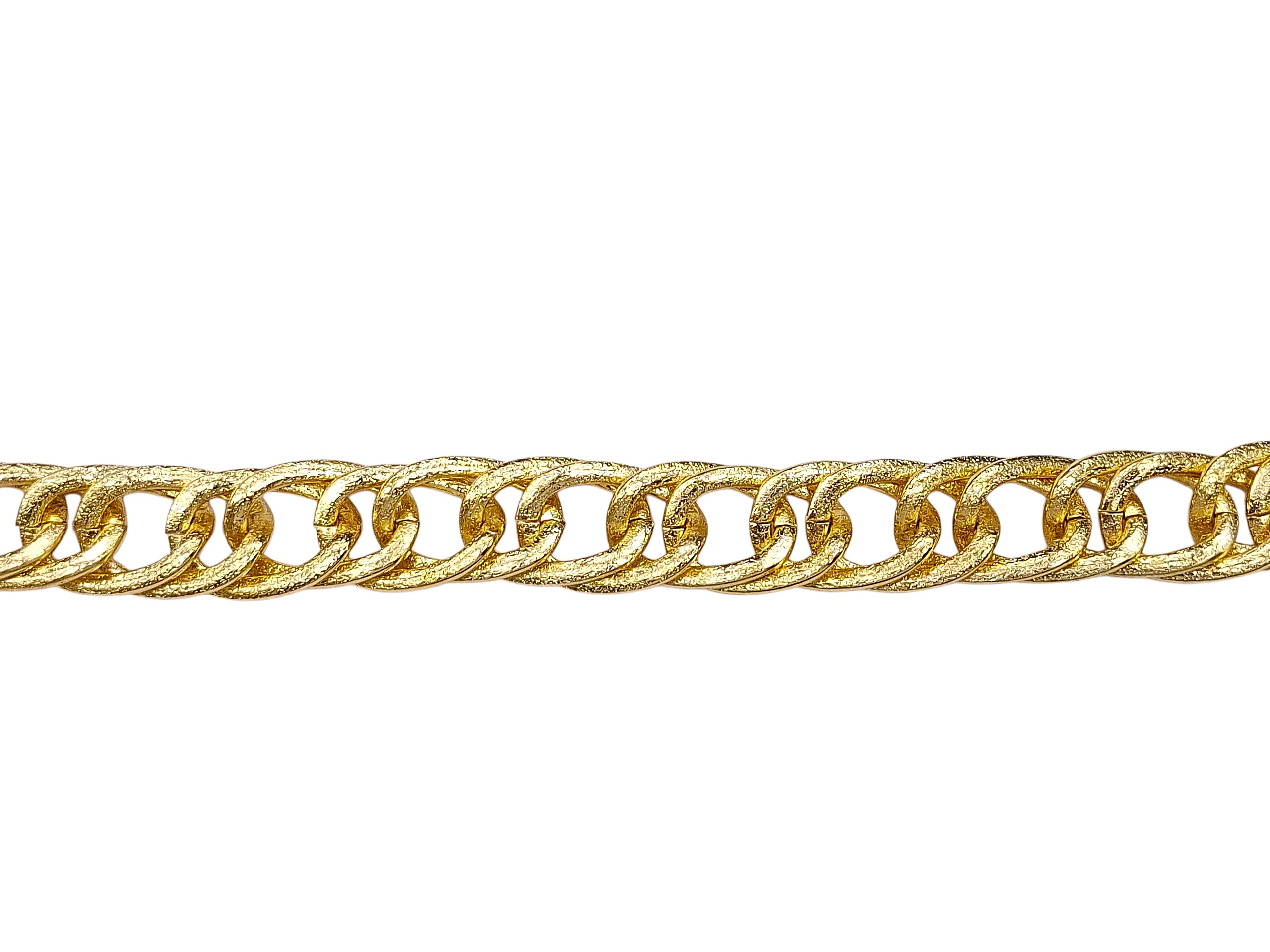 Αλυσίδα Μεταλλική Αλουμινίου Χρυσή Διπλή