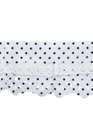 Βολάν Πουά Ασπρόμαυρο με Ασπροκέντημα