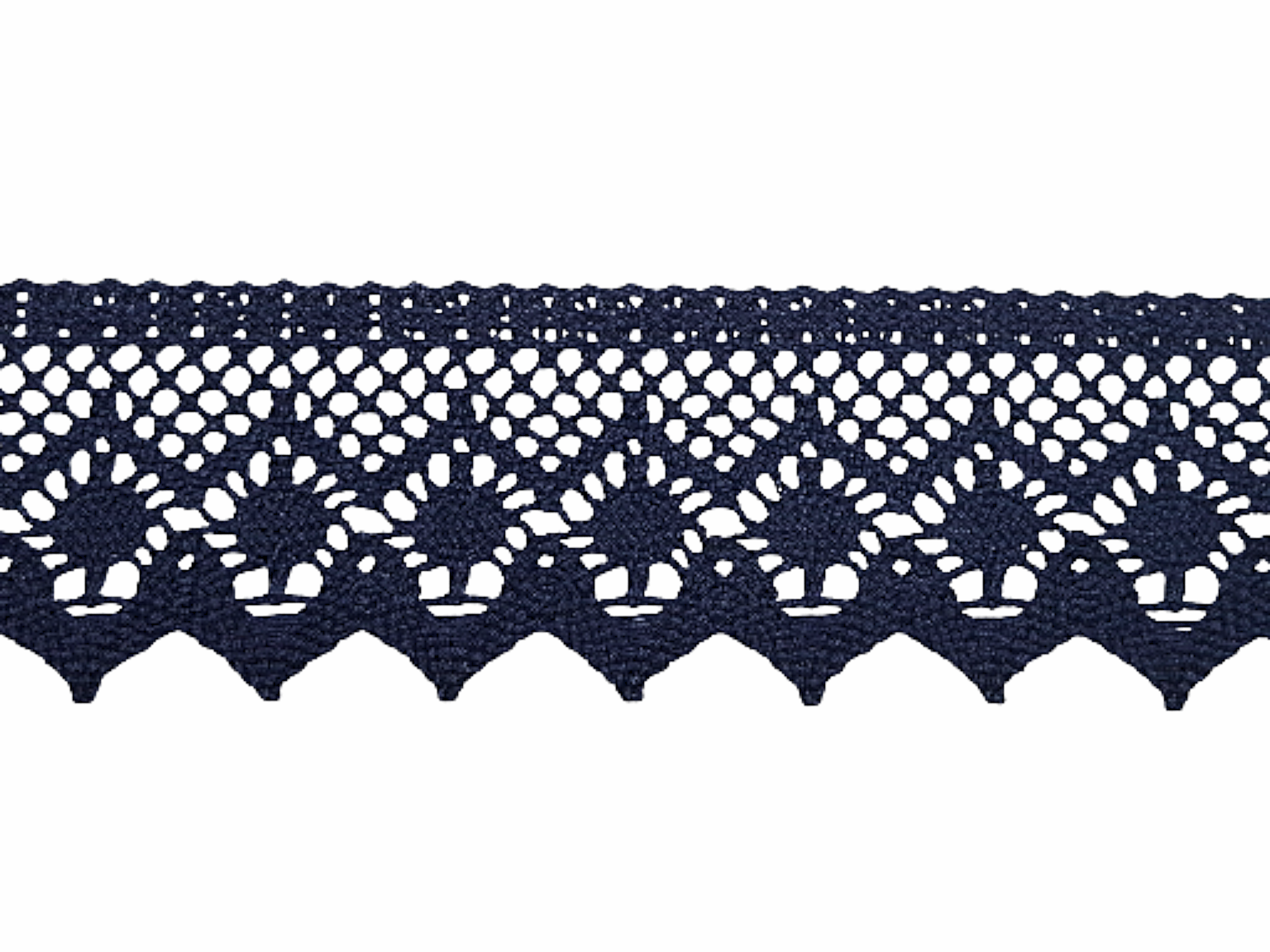 Δαντέλα Βαμβακερή-Κοπανέλι Μπλε 5,5εκ. κωδ.19969