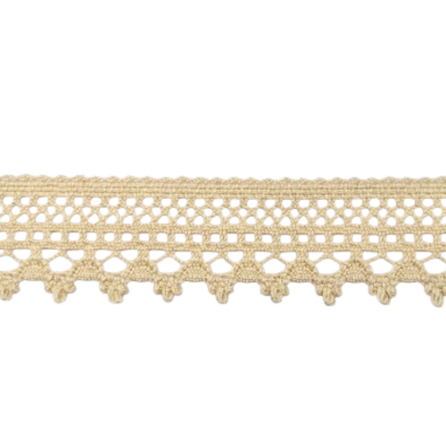 Δαντέλα βαμβακερή-Κοπανέλι Εκρού 3,5εκ. κωδ.508973 - Image 1