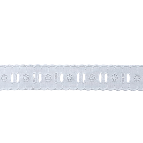 Δαντέλα Ασπροκέντημα-Μπροντερί Ατραντέ 3εκ. κωδ.61544 - Image 1