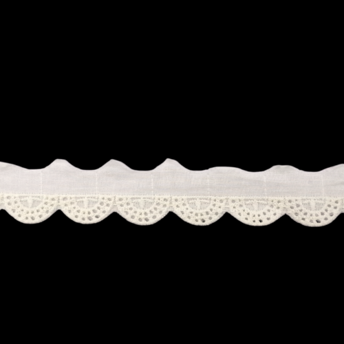 Δαντέλα Ασπροκέντημα-Μπροντερί 2,5εκ. κωδ.86943 - Image 1