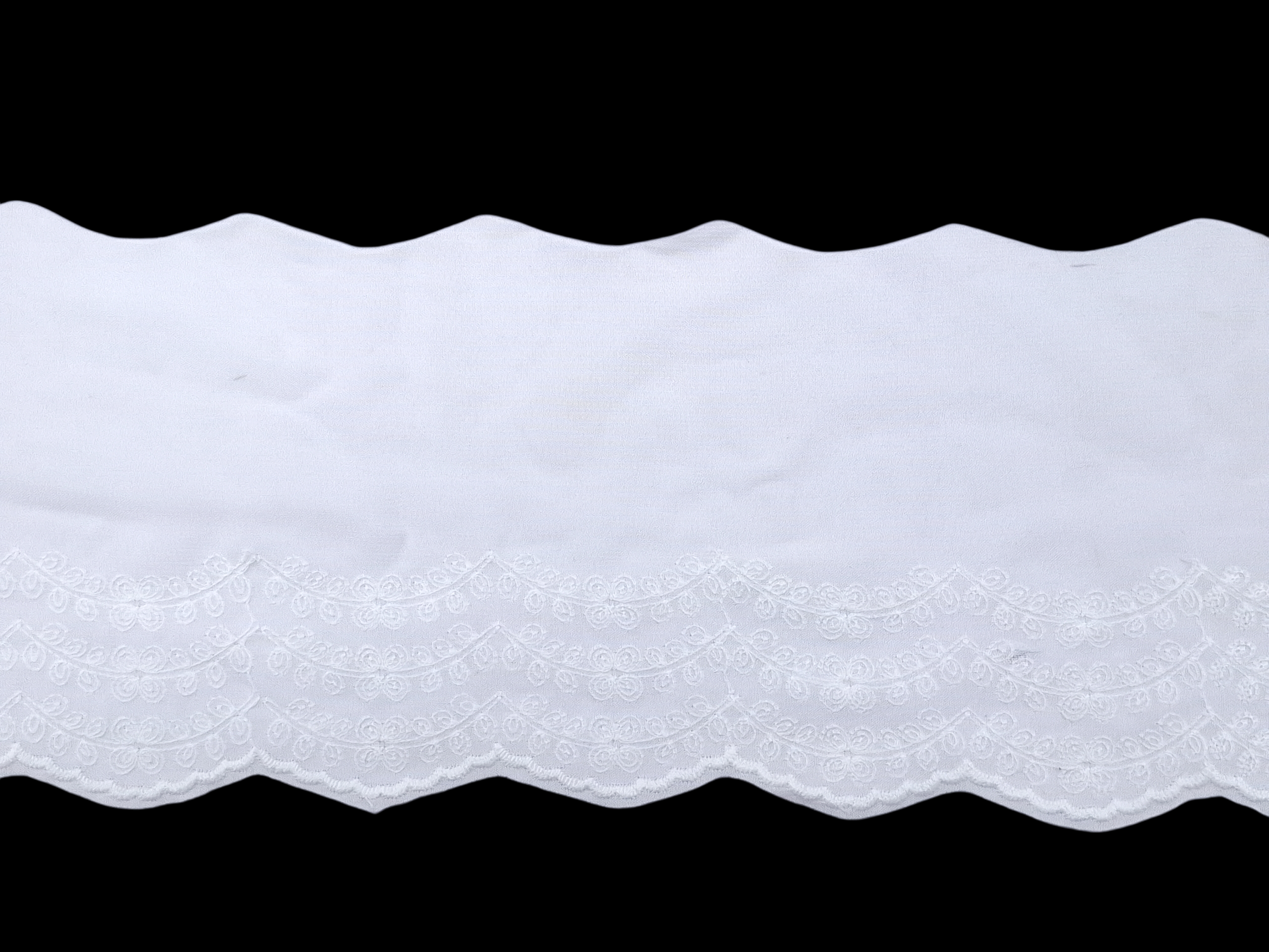 Δαντέλα Ασπροκέντημα-Μπροντερί 12εκ. κωδ.89167