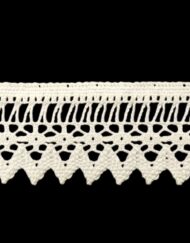 Δαντέλα βαμβακερή-Κοπανέλι Λευκή 5εκ. κωδ.ΔΑ3