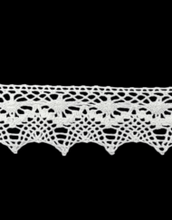 Δαντέλα Βαμβακερή-Κοπανέλι Λευκή 3,5εκ. κωδ.ΔΑ5