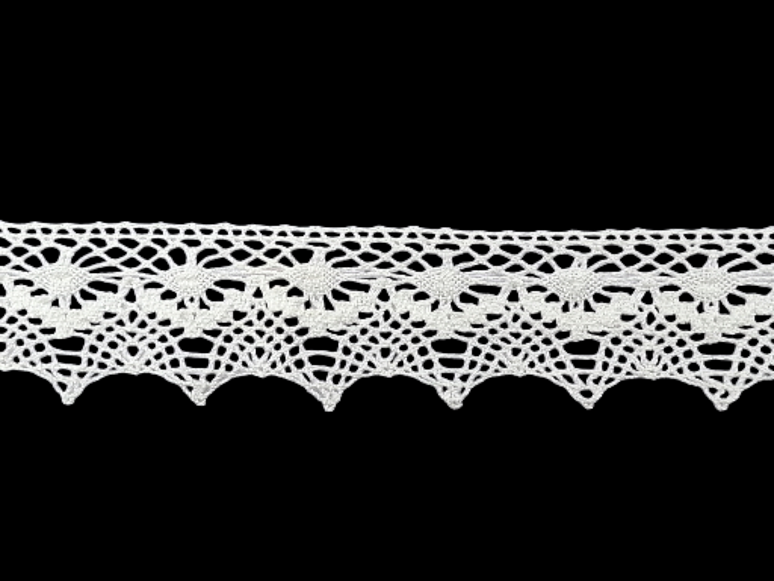 Δαντέλα Βαμβακερή-Κοπανέλι Λευκή 3,5εκ. κωδ.ΔΑ5