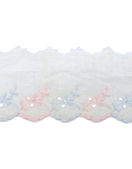 Δαντέλα Ασπροκέντημα 5,5εκ. με Λουλούδια κωδ.ΔΑΑΣΠ16