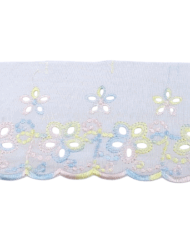 Δαντέλα Ασπροκέντημα 8,5εκ. με Λουλούδια κωδ.ΔΑΑΣΠ17