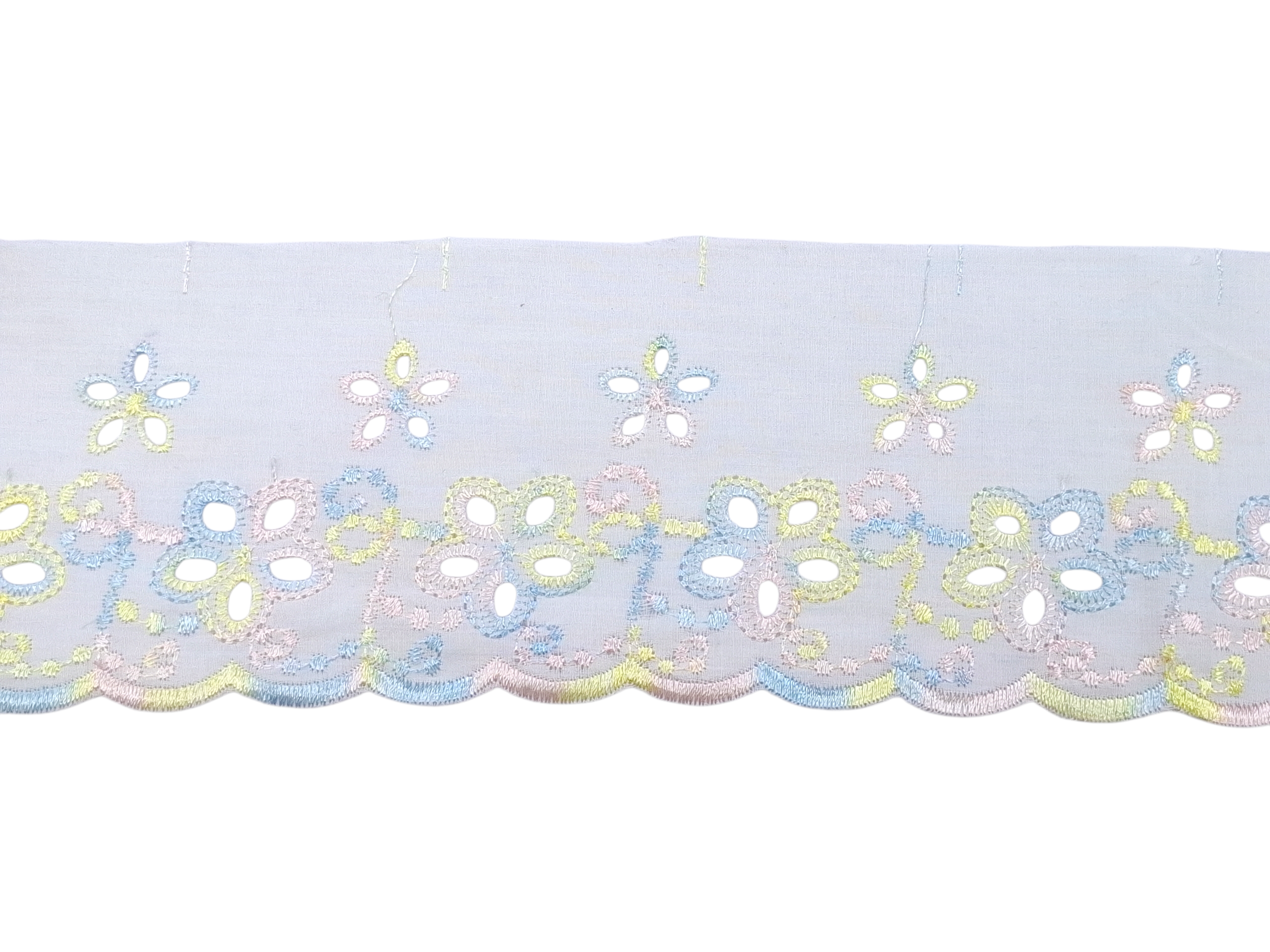 Δαντέλα Ασπροκέντημα 8,5εκ. με Λουλούδια κωδ.ΔΑΑΣΠ17