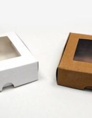 Κουτάκι Χάρτινο με Παράθυρο Ζελατίνα 8x8x2,5εκ. κωδ.0506225