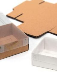 Κουτάκι Χάρτινο με Ζελατίνα Καπάκι 9 x 9 x 4εκ. κωδ.0506242