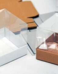 Κουτάκι Χάρτινο με Ζελατίνα Ψηλό Καπάκι 11 x 11 x 8εκ. κωδ.0506252