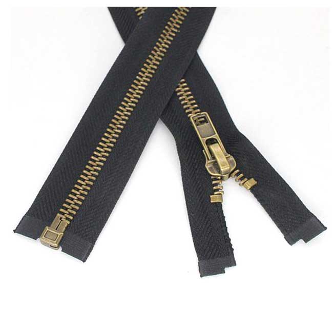 Φερμουάρ Μπρονζέ Μεταλλικό Διαχωριζόμενο Νο5 100εκ.