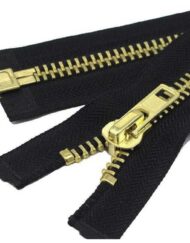 Φερμουάρ Χρυσό Μεταλλικό Διαχωριζόμενο Νο5 100εκ. - Image 1