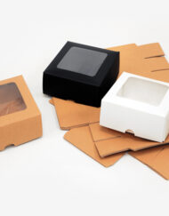 Κουτί Χάρτινο με Παράθυρο Ζελατίνα 8cm x 4cm κωδ.0402145