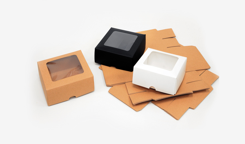 Κουτί Χάρτινο με Παράθυρο Ζελατίνα 8cm x 4cm κωδ.0402145