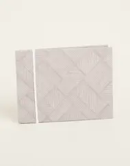 Βιβλίο Ευχών Διαγώνιες Γραμμές Μπεζ κωδ.333187 - Image 1