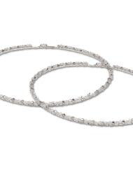 Στέφανα Γάμου Επάργυρα με Γυαλιστερή Βέργα και Κρυσταλλάκια κωδ.4743