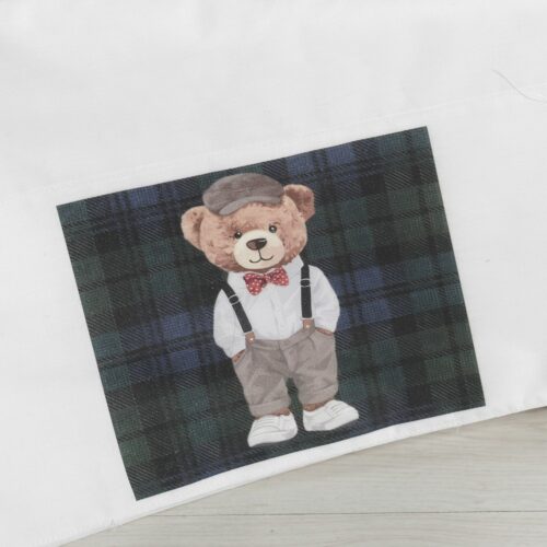 Σετ Βάπτισης Κουτί "Royal Plaid Collection" με Αρκουδάκι - Image 3