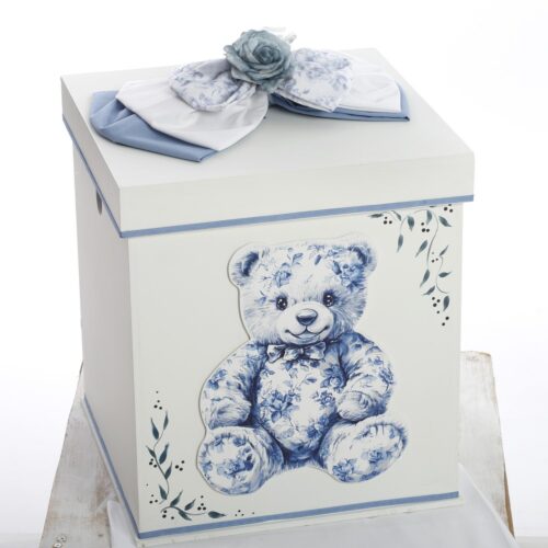 Σετ Βάπτισης Κουτί "Vintage Blue Bear Collection" - Image 2