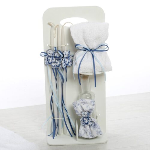 Σετ Βάπτισης Κουτί "Vintage Blue Bear Collection" - Image 5
