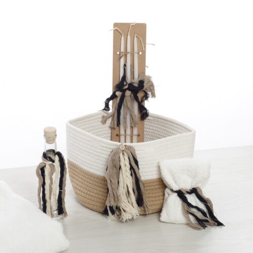 Σετ Βάπτισης Καλάθι "Royal Monogram" - Image 5