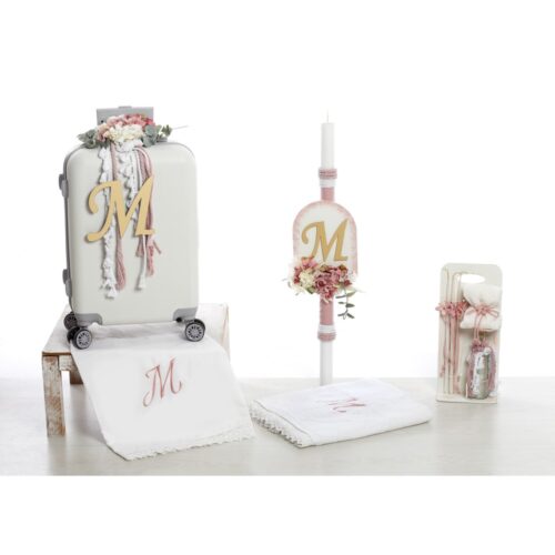 Σετ Βάπτισης Βαλίτσα "Boho Floral Elegance" - Image 1