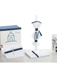 Σετ Βάπτισης Κουτί-Θρανίο "Cycladic Blue Church" 2625
