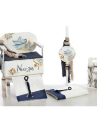 Σετ Βάπτισης Παγκάκι "Paper Boat Dreamer" Ζωγραφιστό