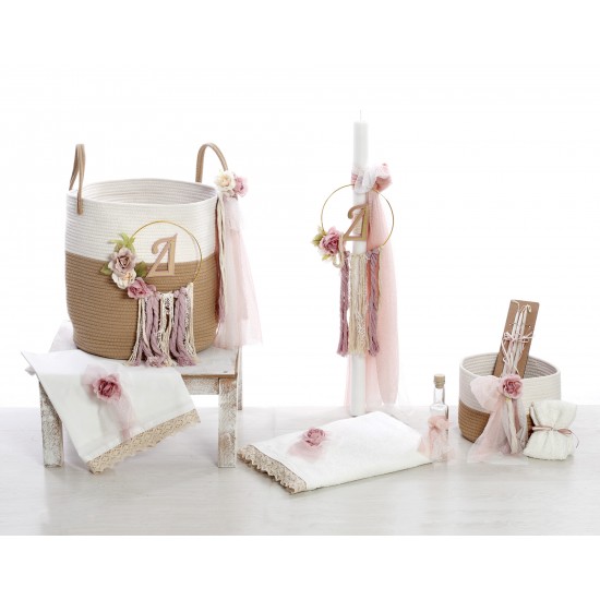 Σετ Βάπτισης Μονόγραμμα ΣΔΣ-2523