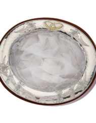 Στεφανοθήκη Ασημένια 925 με Ξύλο κωδ.MA-ST25