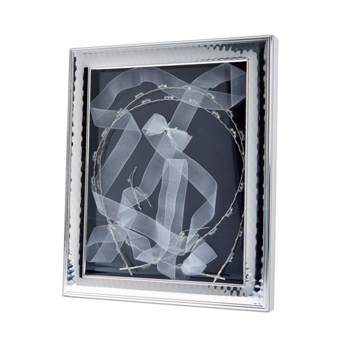 Στεφανοθήκη Ασημένια 925 κωδ.MA-ST16-W