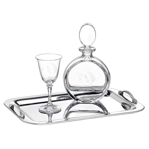 Σετ Γάμου Καράφα-Ποτήρι-Δίσκος κωδ.SET333 - Image 1