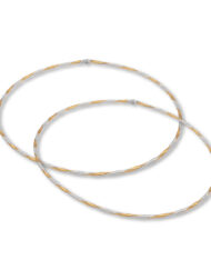 Στέφανα Γάμου με Ασημί και Επίχρυση Βέργα κωδ.7325